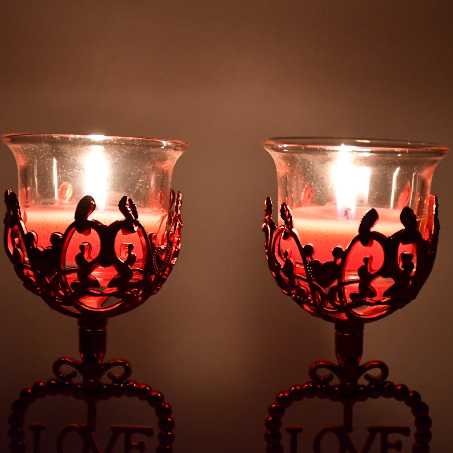 Tea Lights Holder Candle Stand, Diwali (2 Pc Set) thumbnail 3