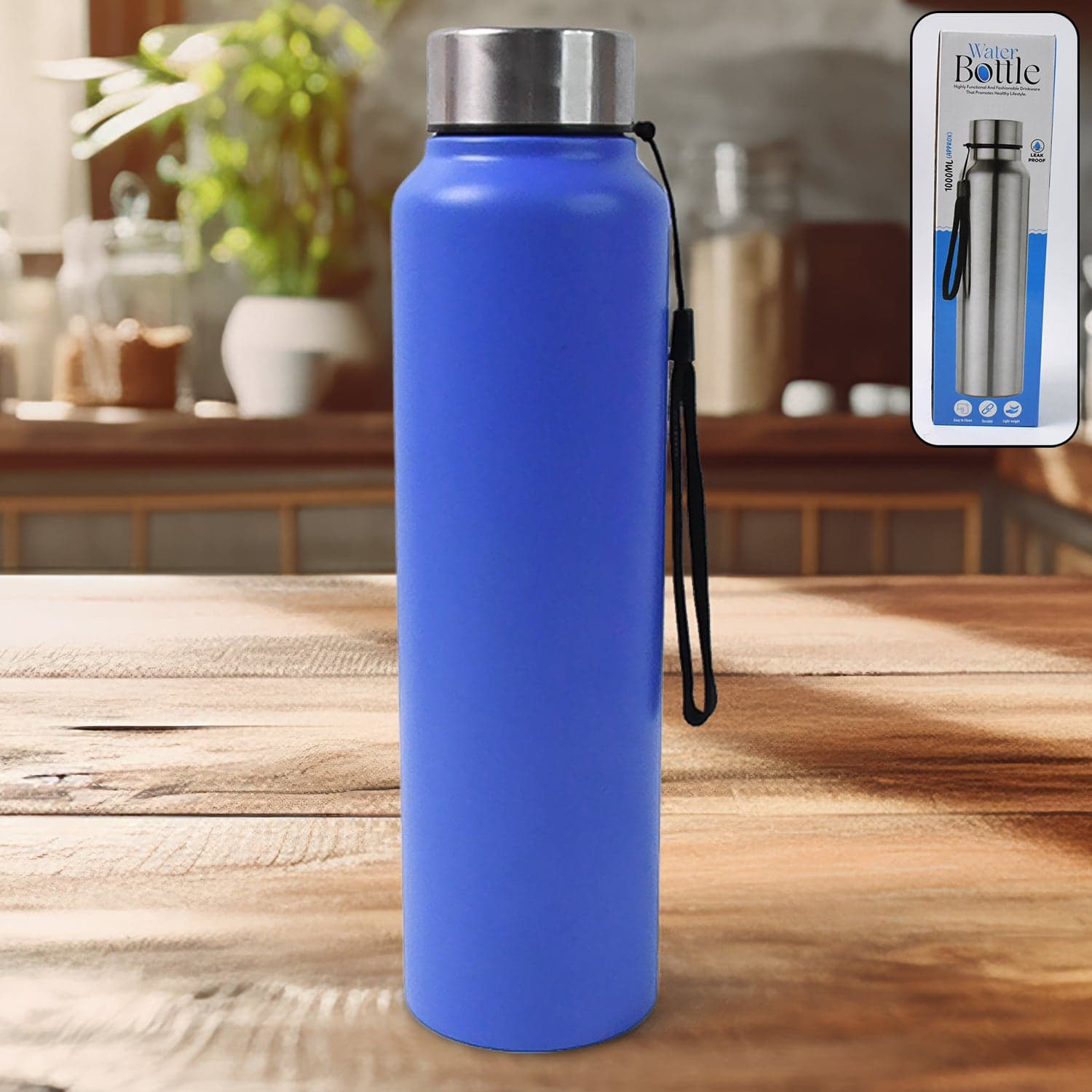 Stainless Steel Double Wall Vacuum-Insulated Drink Water Bottle (1000 ML) thumbnail 1