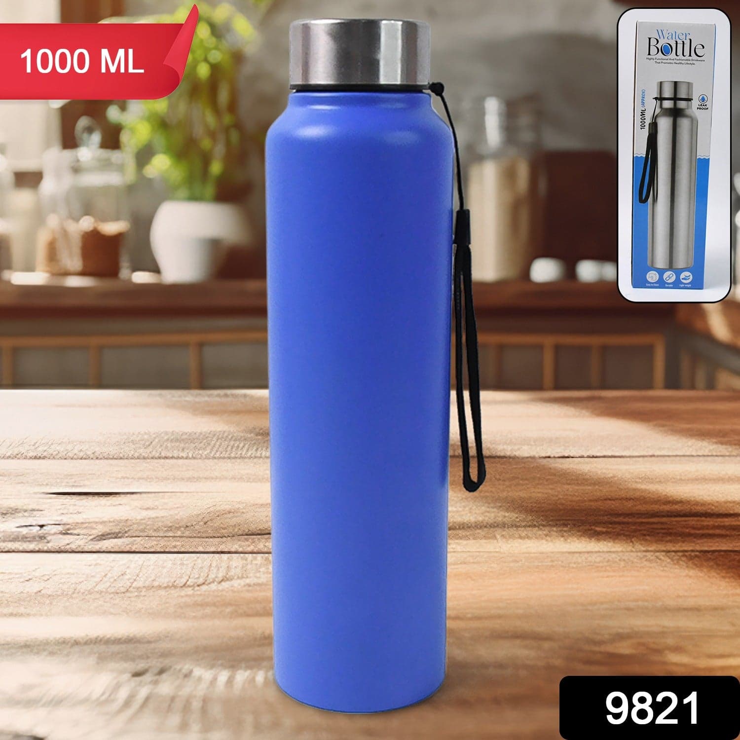 Stainless Steel Double Wall Vacuum-Insulated Drink Water Bottle (1000 ML) thumbnail 2