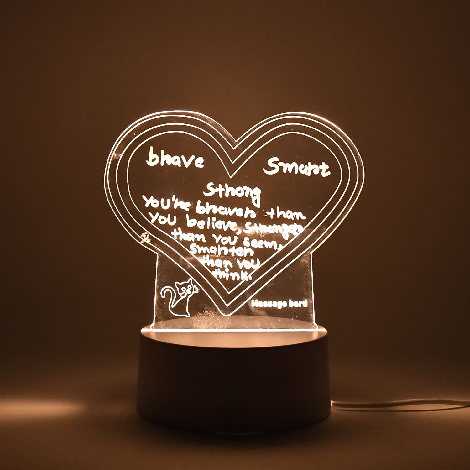 Creative Visualization Lamp 3D Acrylic Decorative Lamp With Pen thumbnail 3