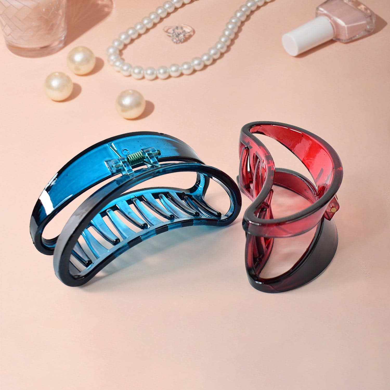Plastic Hair Clamp Grip, Simple Matte Hair Barrette Clamp (1 Pc) thumbnail 5