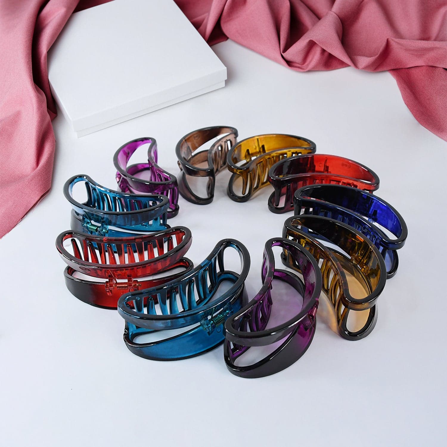 Plastic Hair Clamp Grip, Simple Matte Hair Barrette Clamp (1 Pc) thumbnail 6