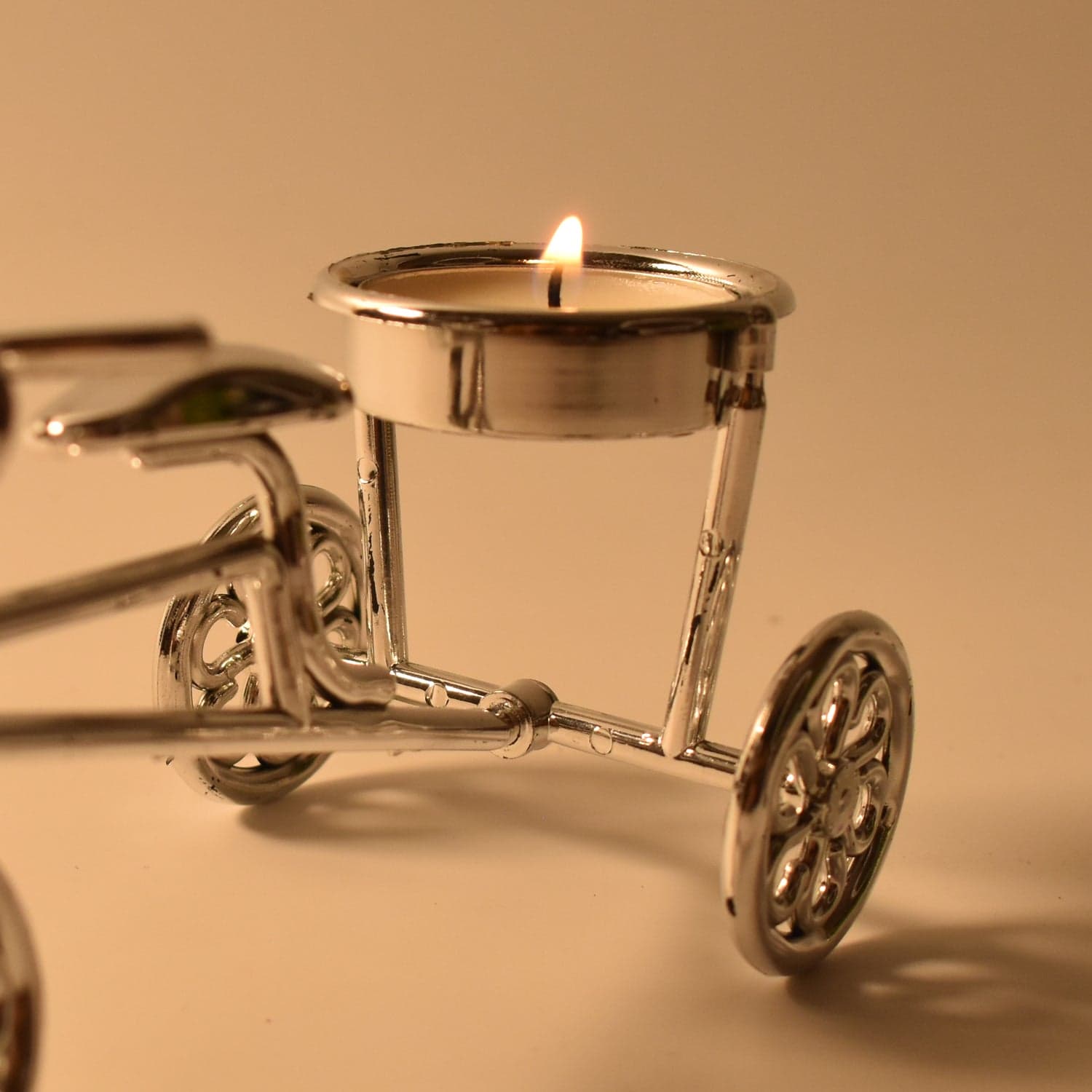 Cycle Tealight Holder / Candle Holder Decorative Candle, Diwali (1 Pc) thumbnail 7