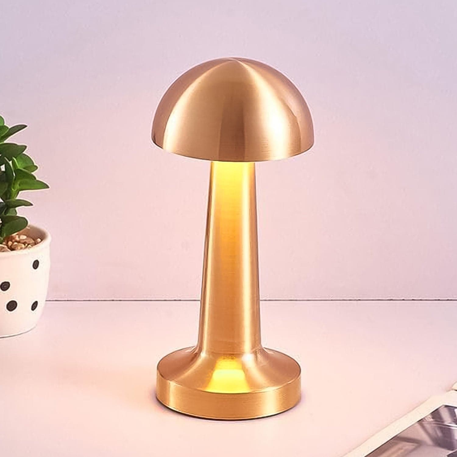 LED Lamp with Touch Control | Decorative Desk Lamp, Portable Metal LED Table Lamp thumbnail 1