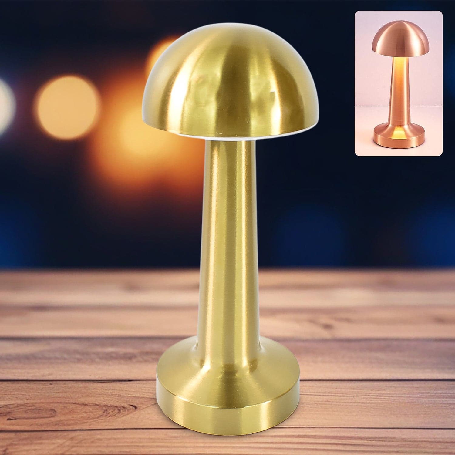 LED Lamp with Touch Control | Decorative Desk Lamp, Portable Metal LED Table Lamp thumbnail 3