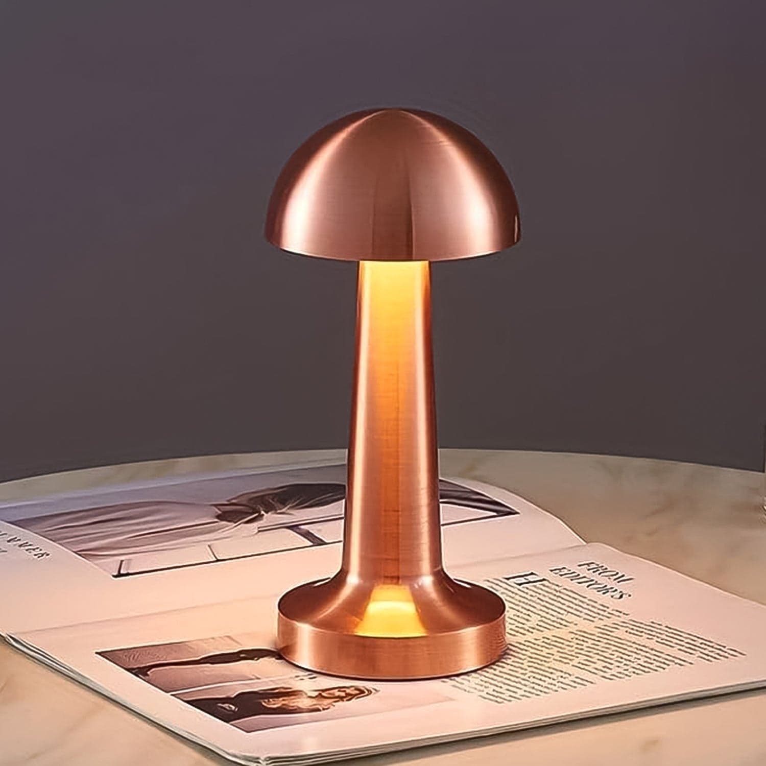 LED Lamp with Touch Control | Decorative Desk Lamp, Portable Metal LED Table Lamp thumbnail 4