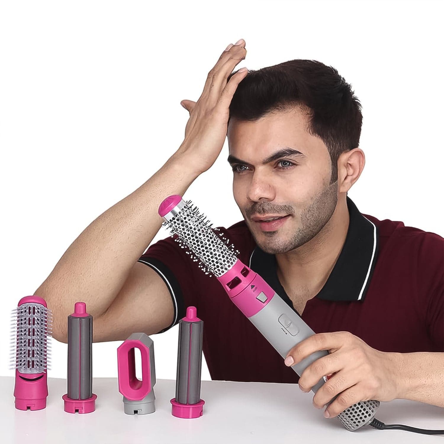 5 In 1 Hair Dryer Brush, Multifunctional Hot Air Styler Hair Tools thumbnail 7