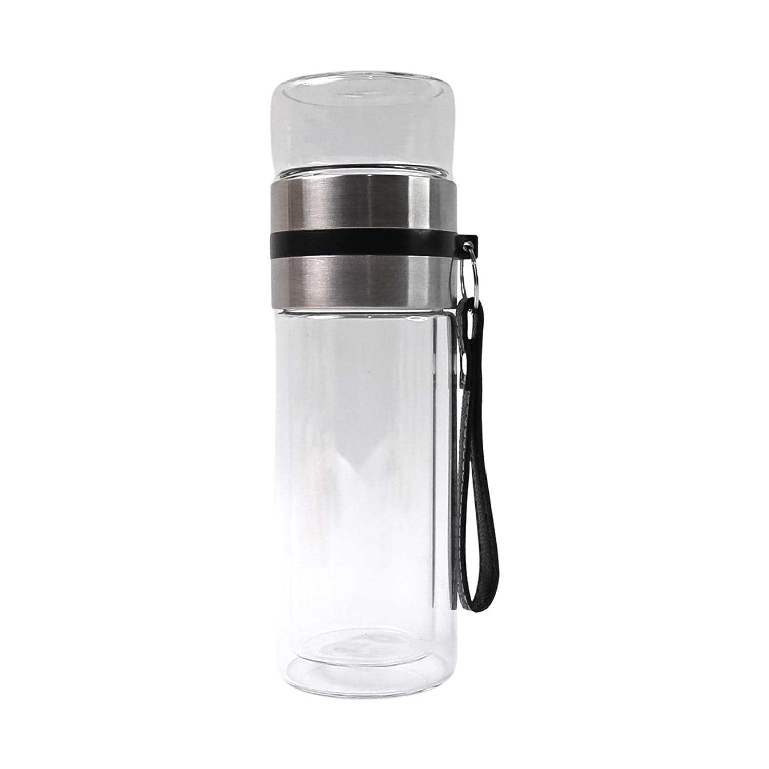 Glass Tea Infuser Bottle. Double Wall Outdoor sport Glass water bottle (550ml) thumbnail 5