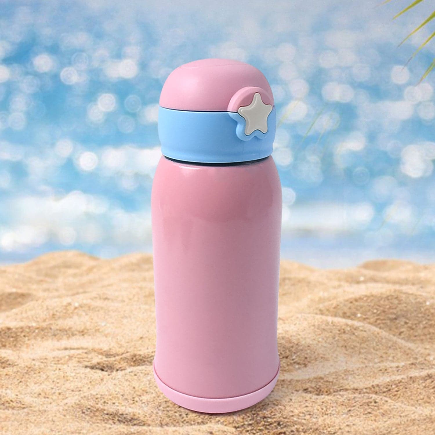 Thermos steel Double Wall Vacuum Bottle With Cover & Strap 600ml Approx thumbnail 3