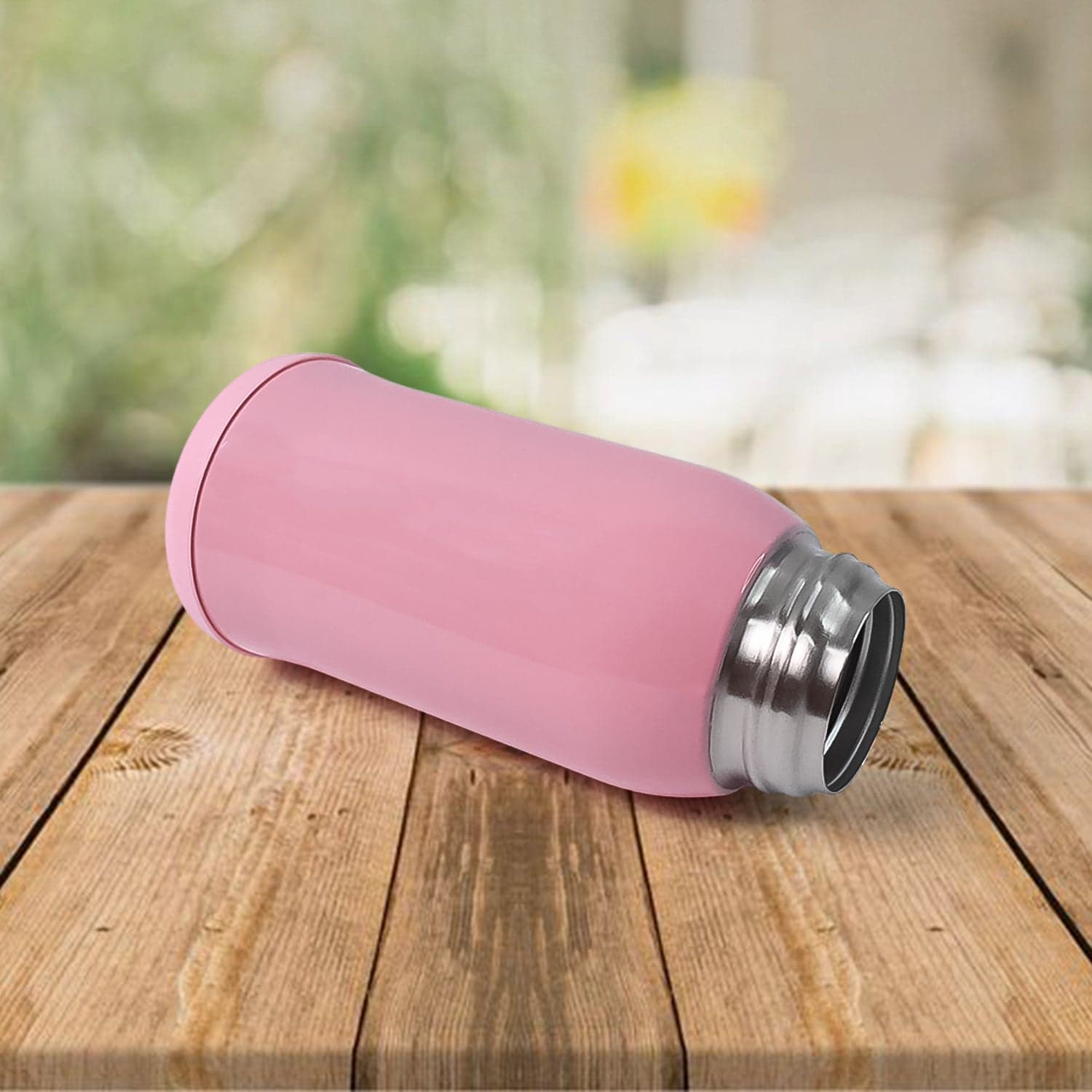 Thermos steel Double Wall Vacuum Bottle With Cover & Strap 600ml Approx thumbnail 4