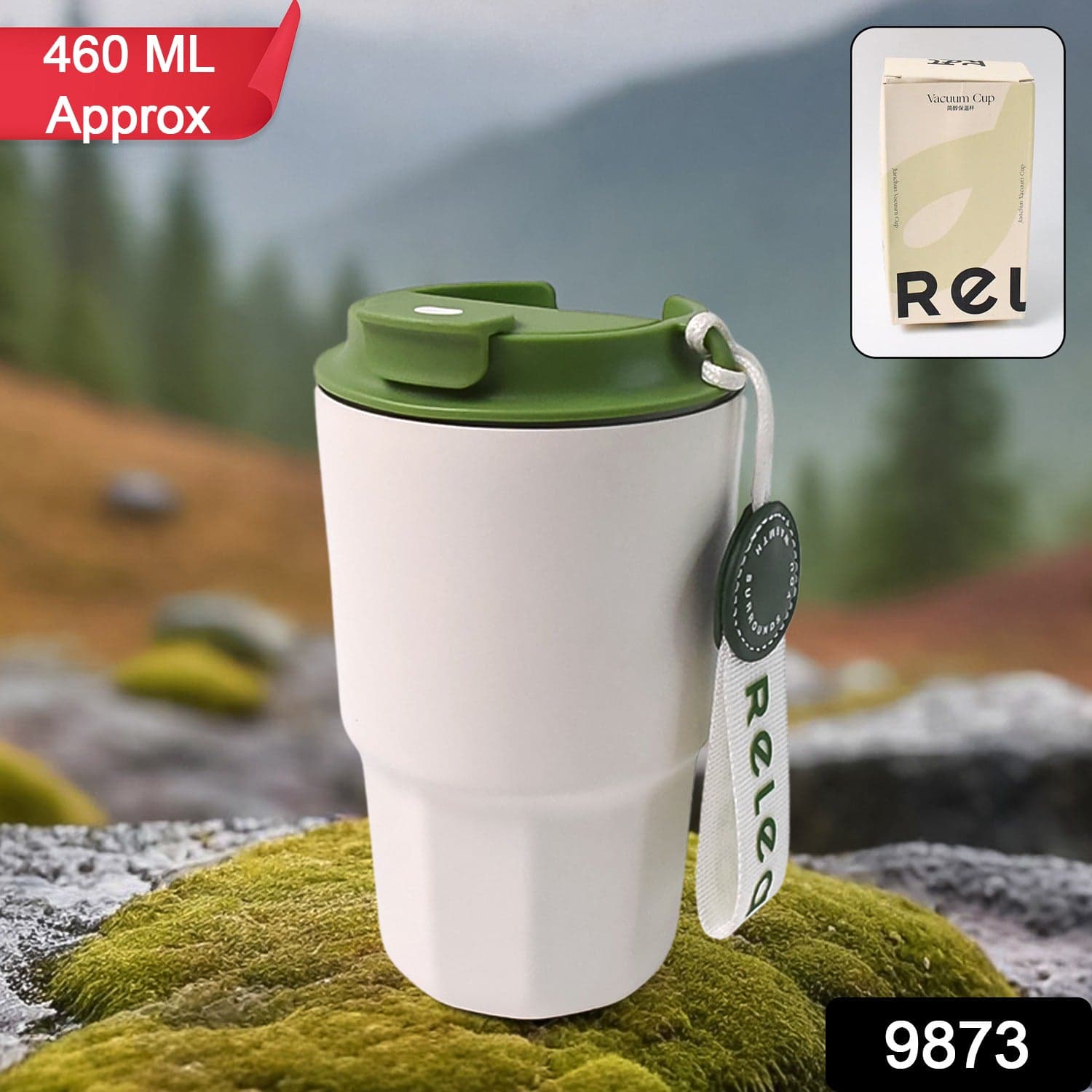 Thermos Cup Stainless Steel Cold Coffee Cup (460Ml Approx) thumbnail 2