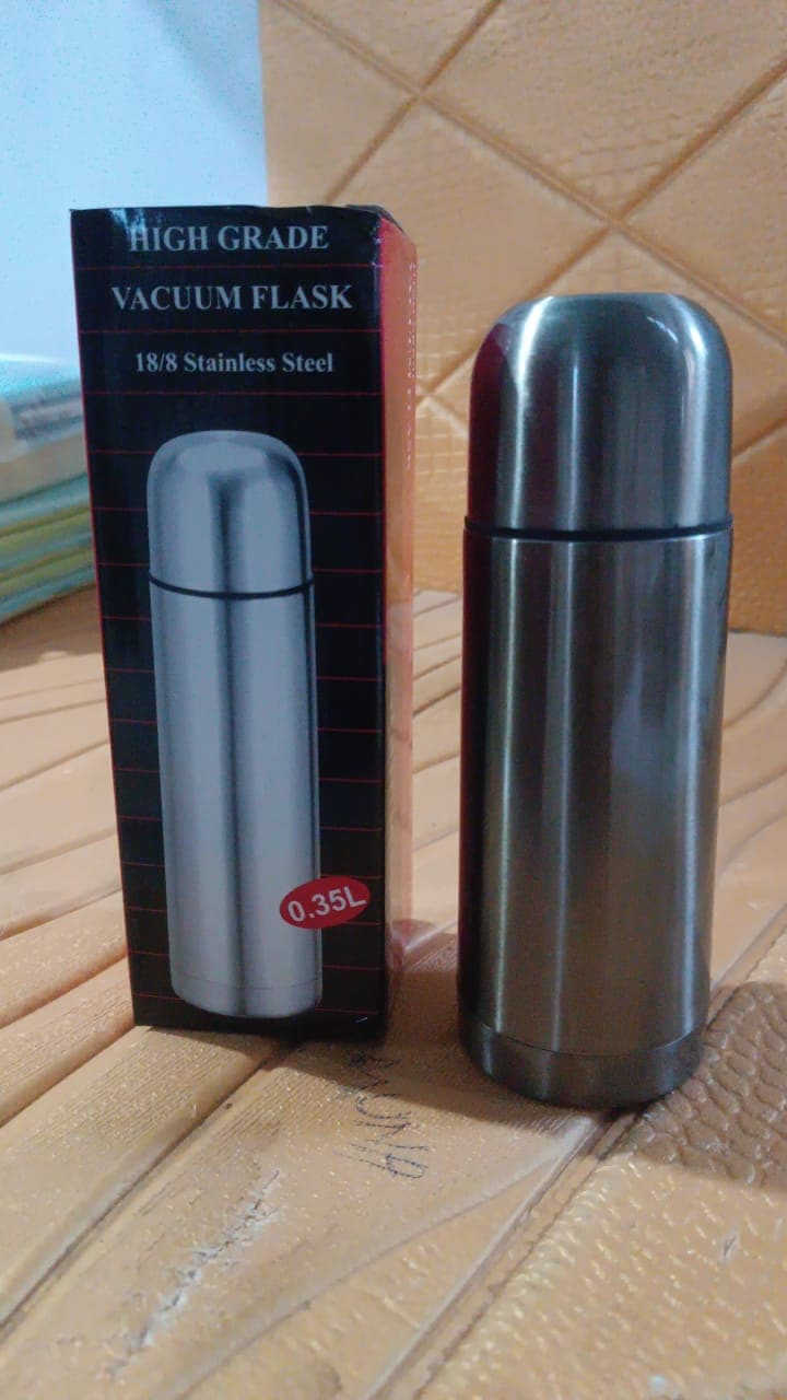 Stainless Steel Hot And Cold Water Bottle With Push-down Lid (350ml) thumbnail 7