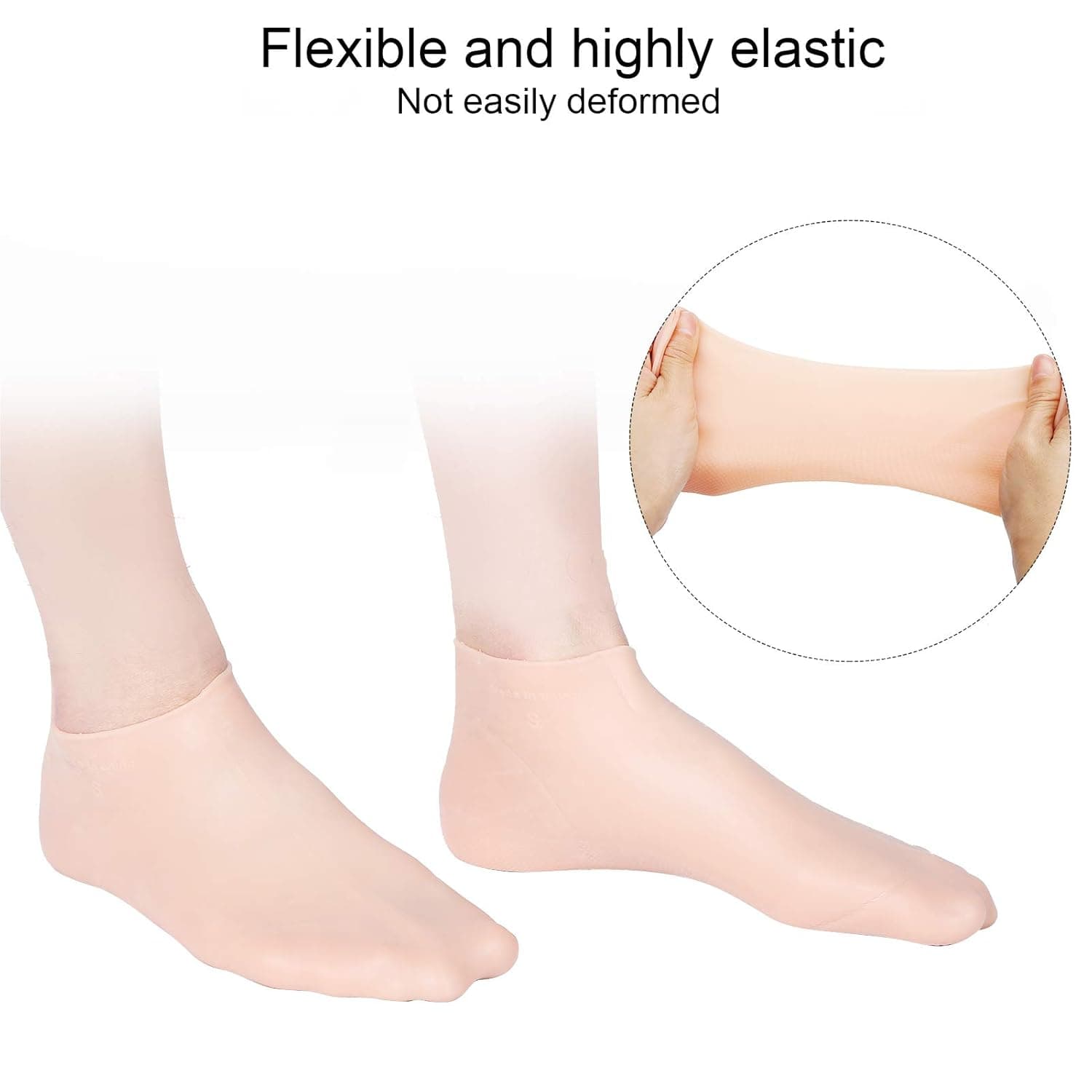 Silicone Soft Moisturizing Socks (1 Pair) thumbnail 4