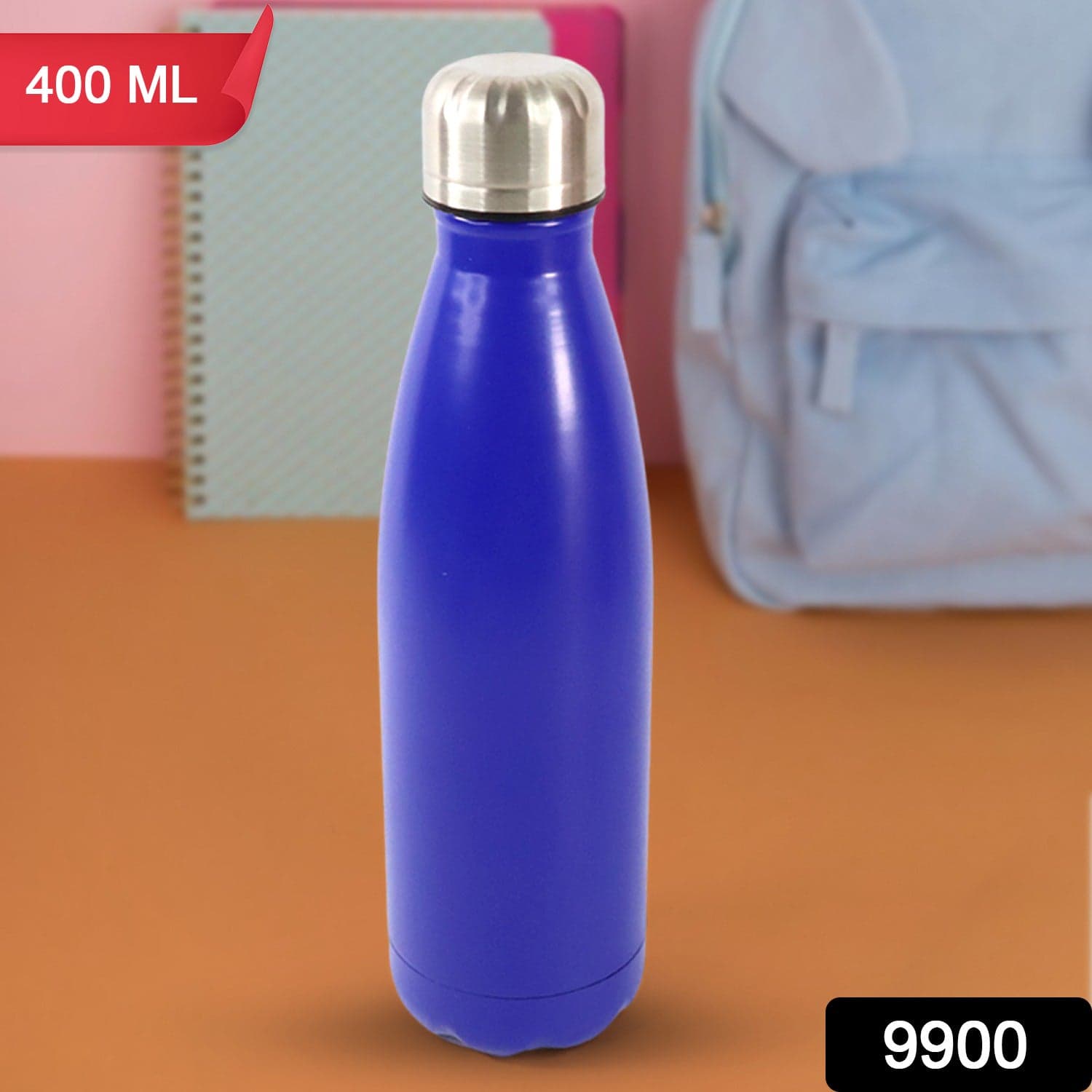 Stainless Steel Single Wall Water Bottle 400ml approx thumbnail 2