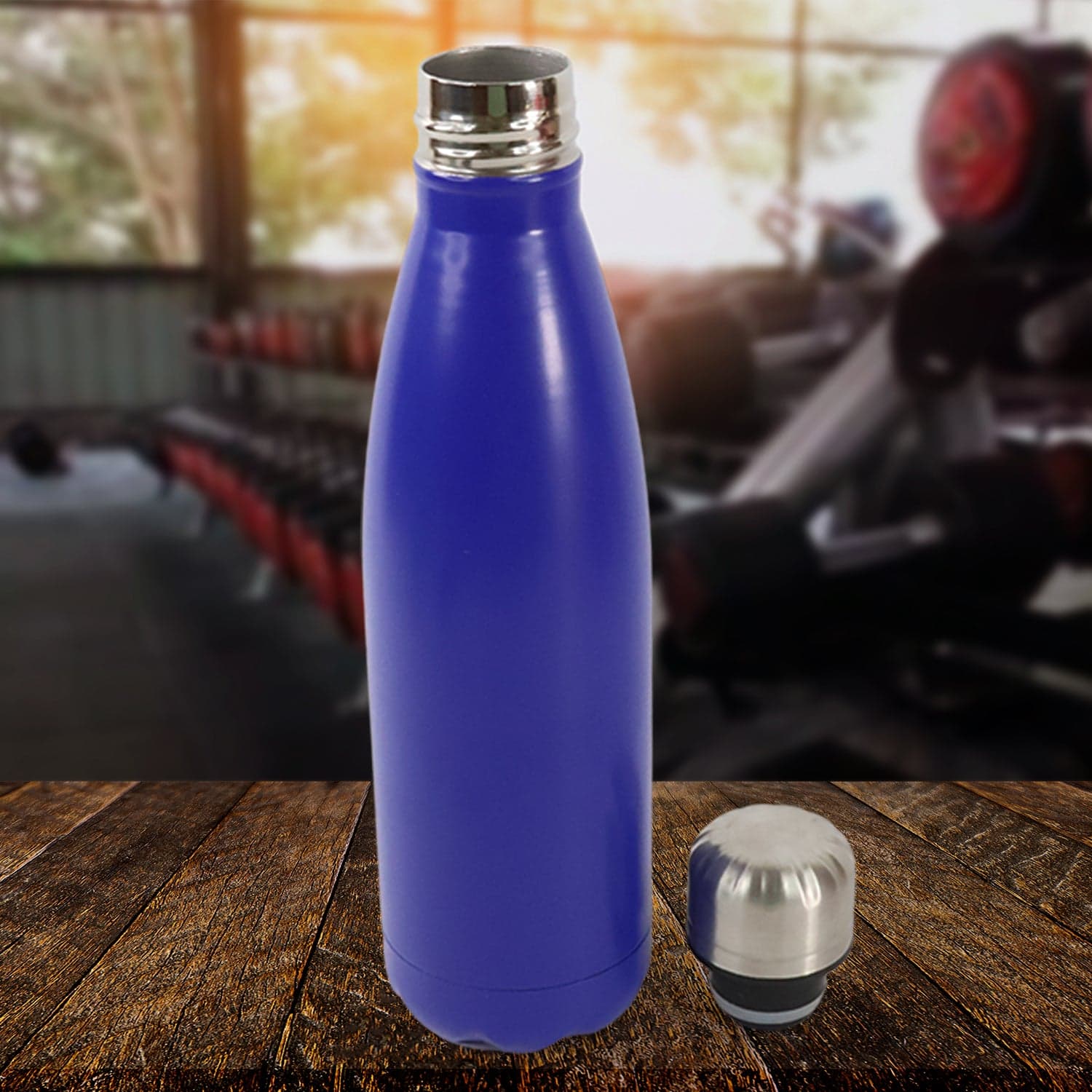Stainless Steel Single Wall Water Bottle 400ml approx thumbnail 5