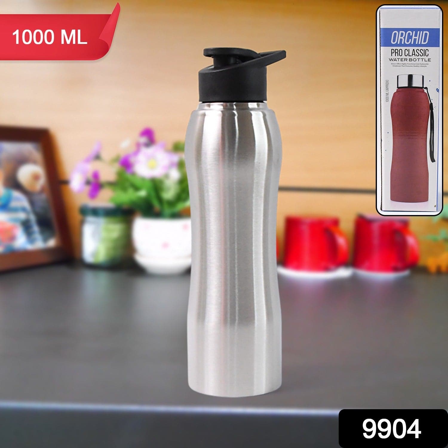 Stainless Steel Double Wall Vacuum-Insulated Drink Water Bottle (1000 ML Approx) thumbnail 2