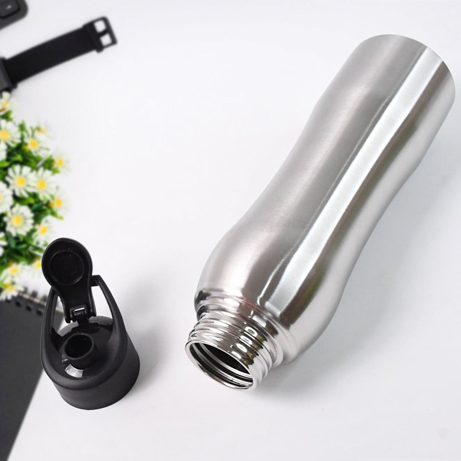 Stainless Steel Double Wall Vacuum-Insulated Drink Water Bottle (1000 ML Approx) thumbnail 3