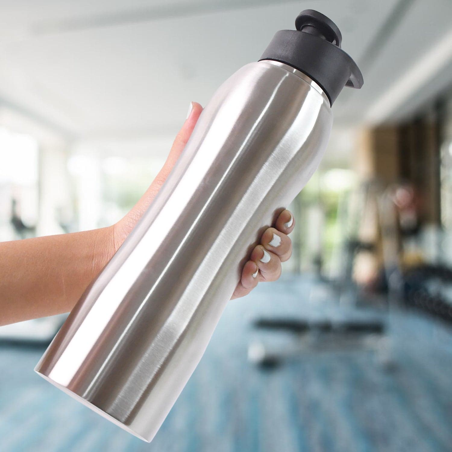 Stainless Steel Double Wall Vacuum-Insulated Drink Water Bottle (1000 ML Approx) thumbnail 4