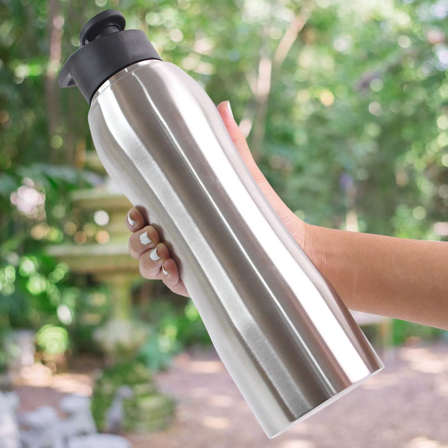 Stainless Steel Double Wall Vacuum-Insulated Drink Water Bottle (1000 ML Approx) thumbnail 6