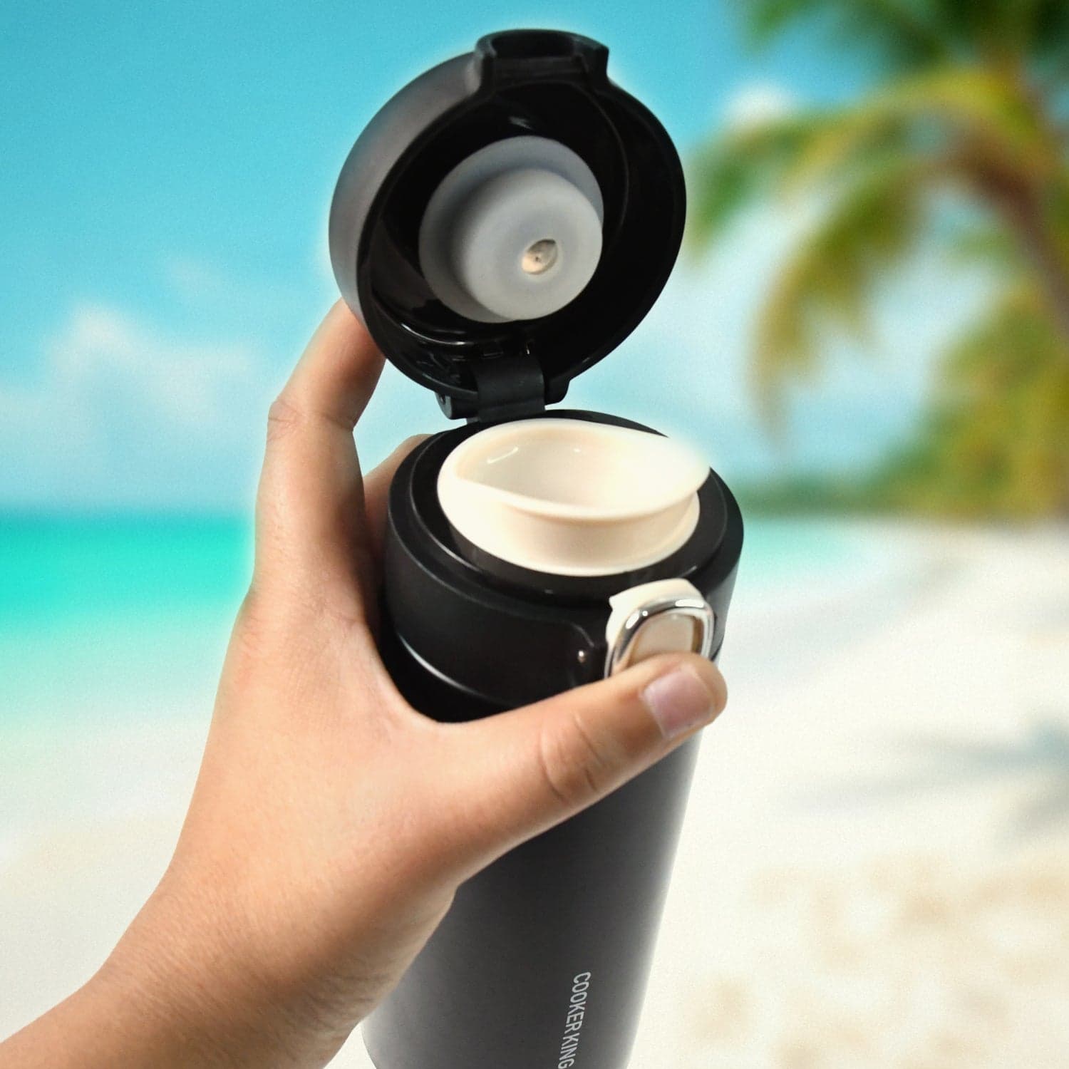 Stainless Steel Insulated Vacuum Bottle With Insulated Cap Lock (350ml) Approx thumbnail 3