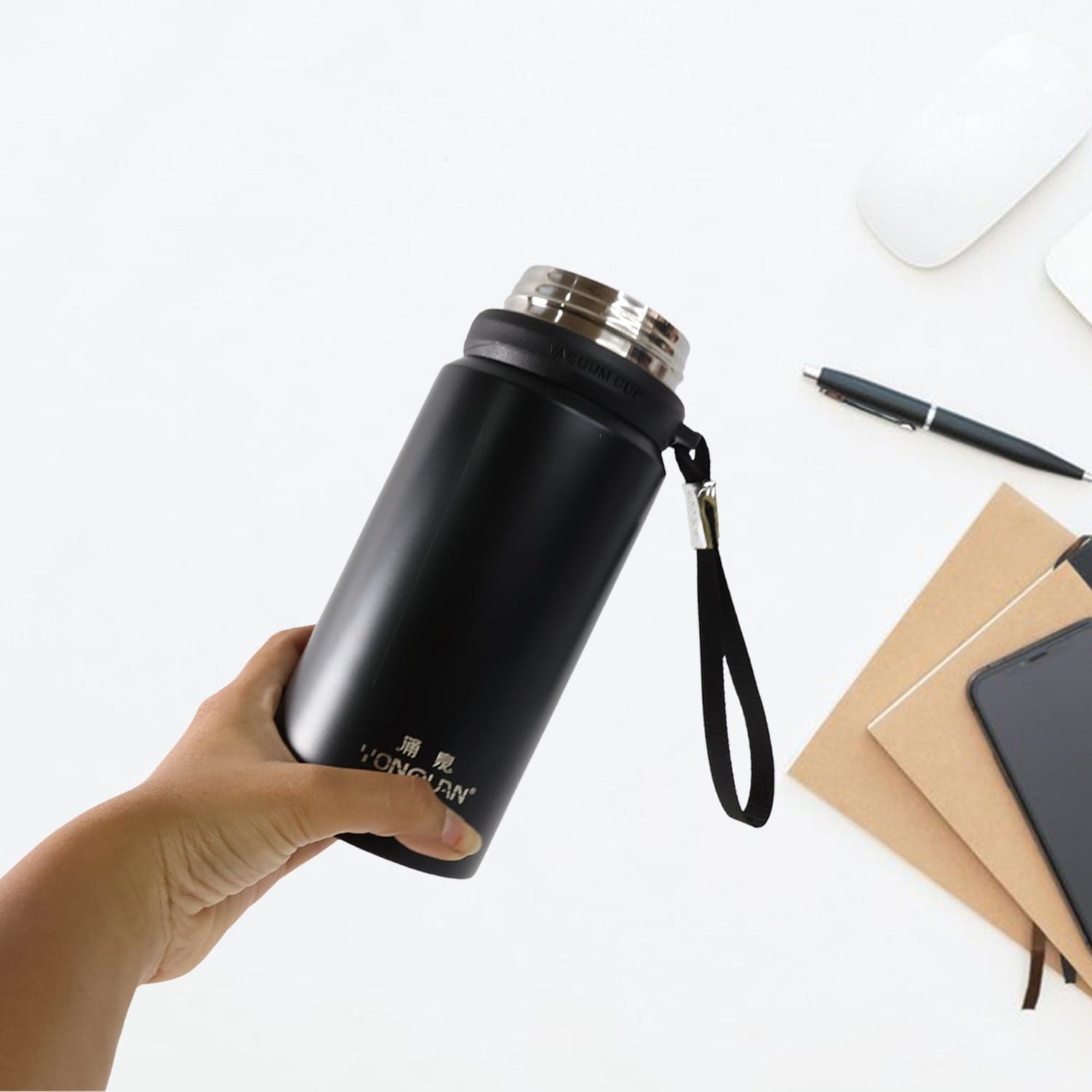 Stainless Steel Insulated Vacuum Bottle (600ml) thumbnail 7