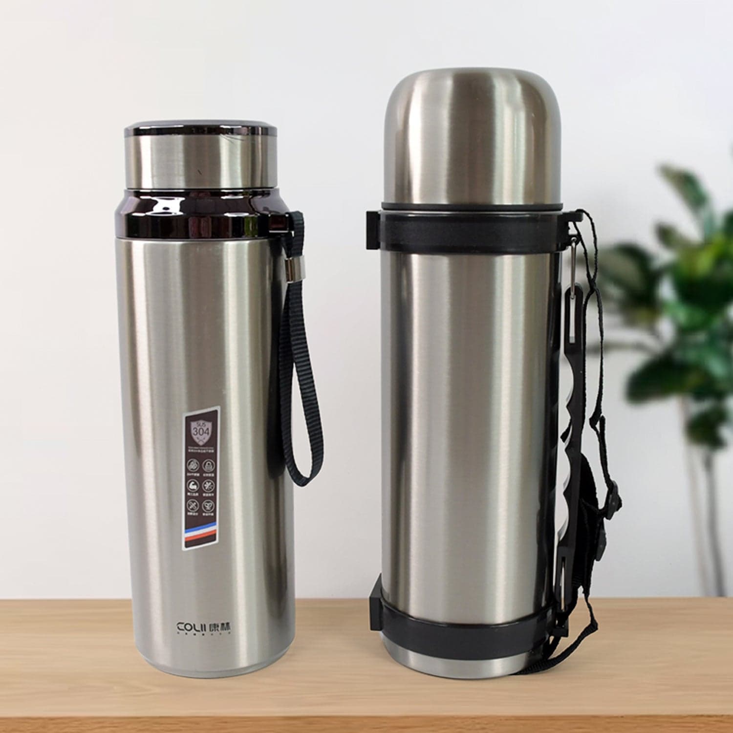 Stainless Steel Insulated Vacuum Bottle (1200ml Approx / Mix Color / 1 Pc) thumbnail 3