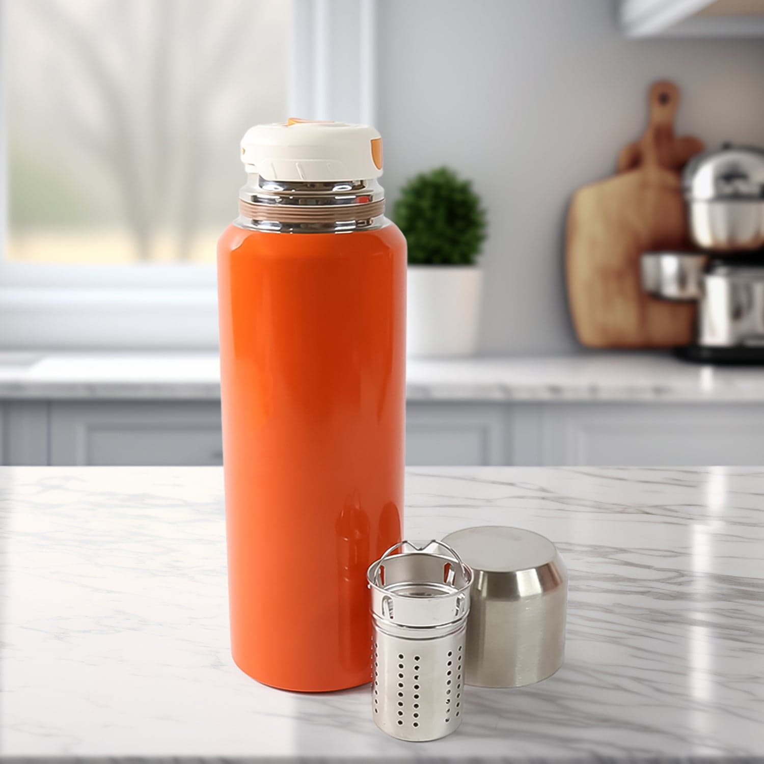Stainless Steel Insulated Vacuum Flask Bottle (600ml) Approx thumbnail 3