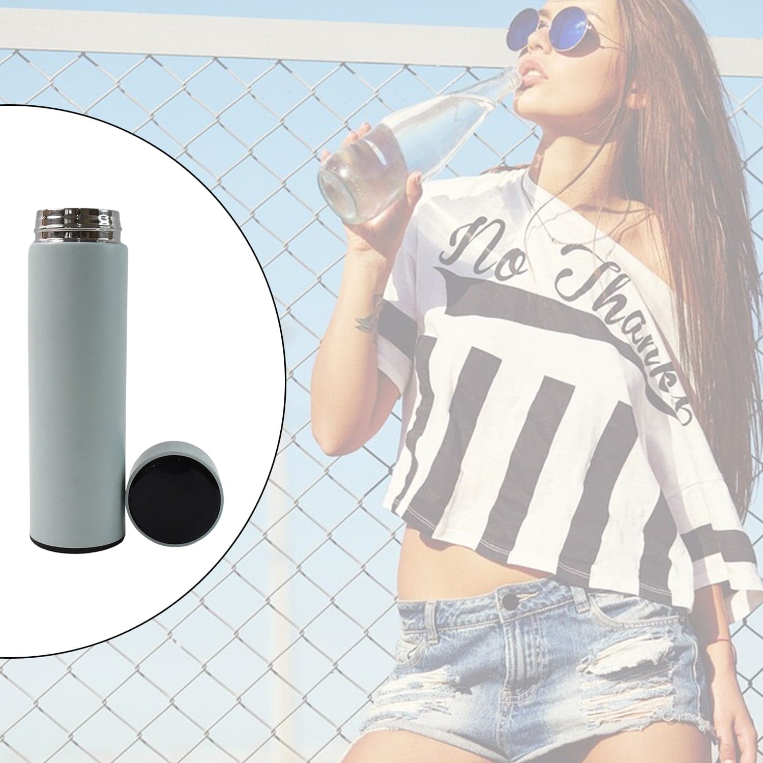 Stainless Steel Water Bottle (500 ML Approx) thumbnail 6