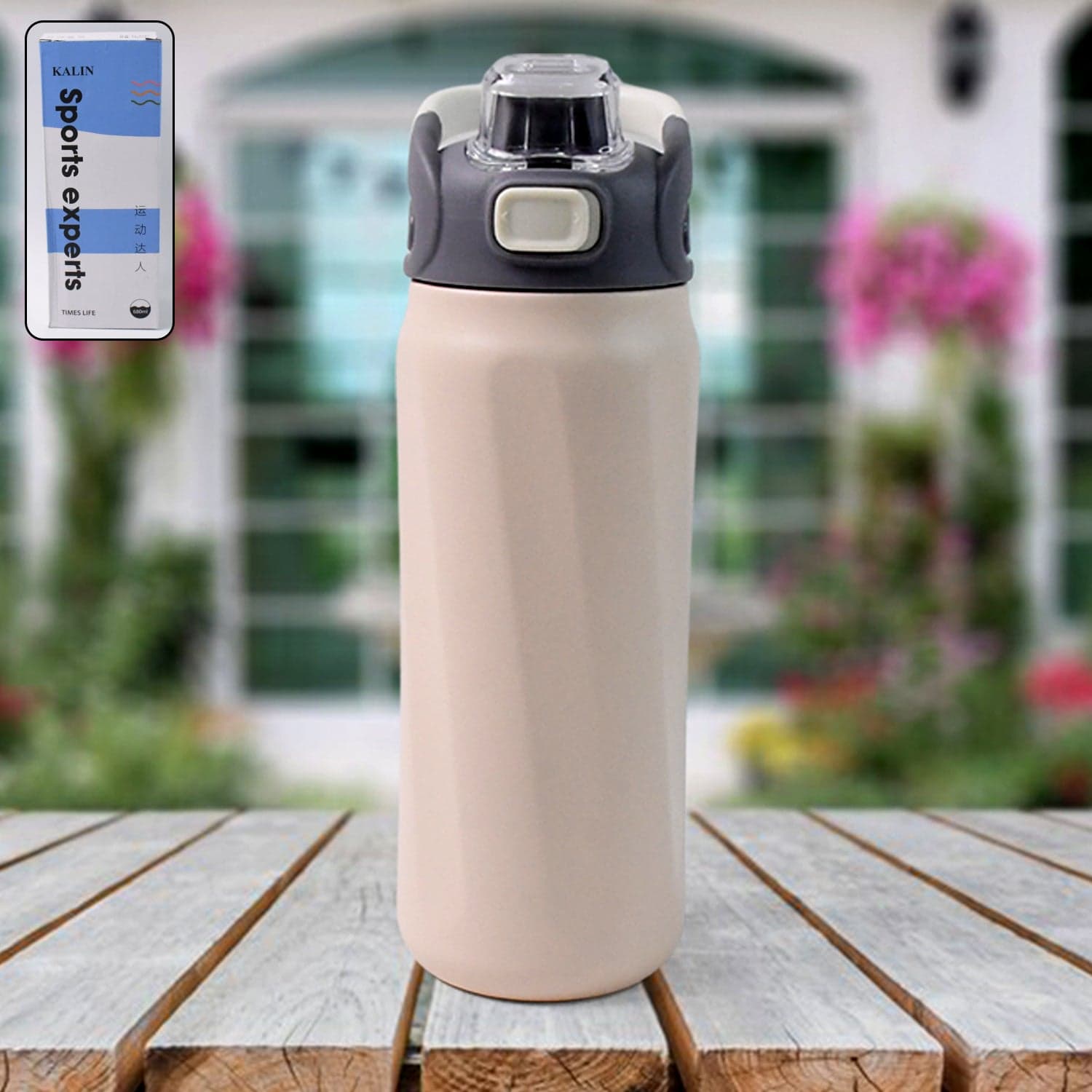 Stainless Steel Insulated Vacuum Bottle (680ml Approx) thumbnail 1