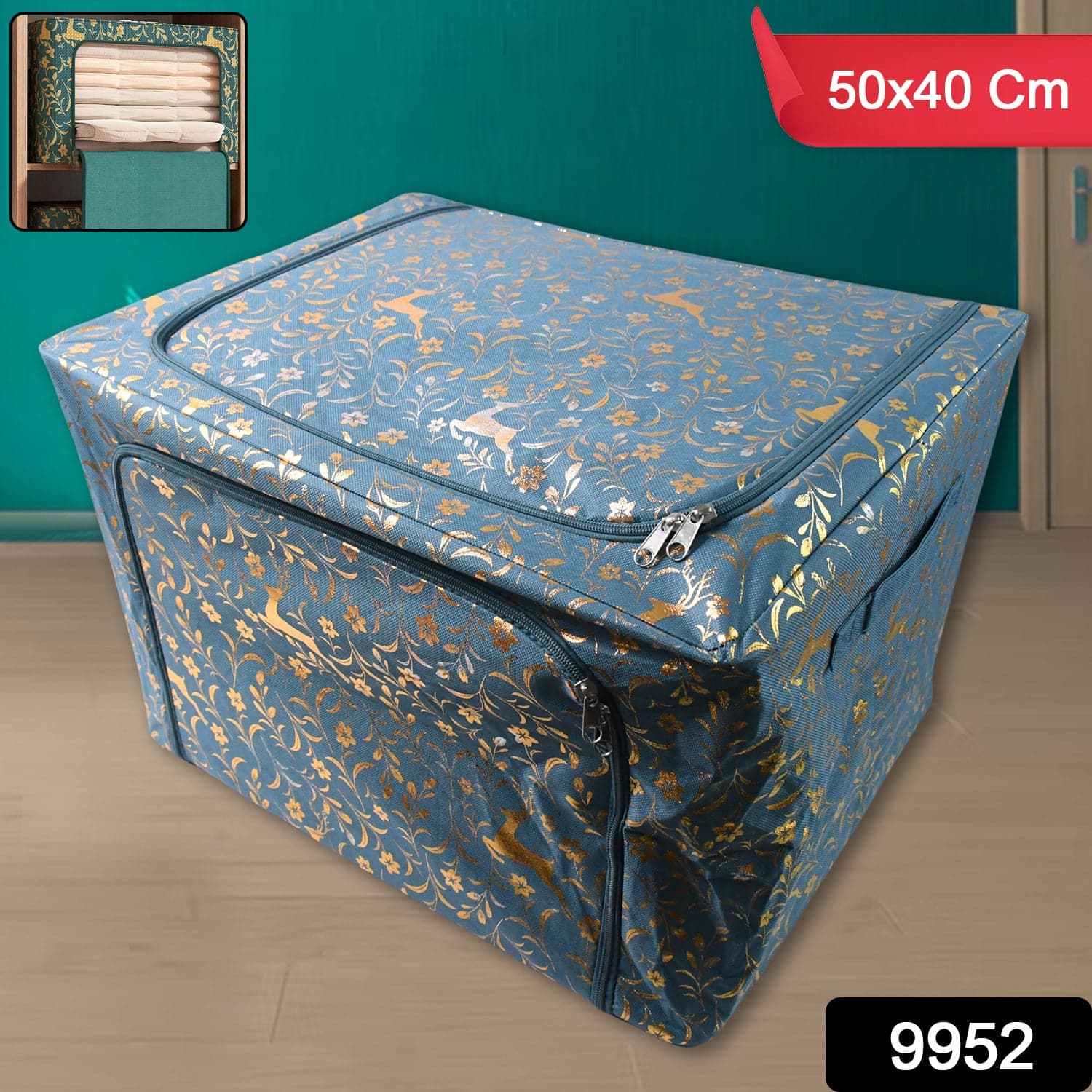 Zippered Closet Storage Box with Lid, With Window (50—40 Cm / 1 Pc) thumbnail 2