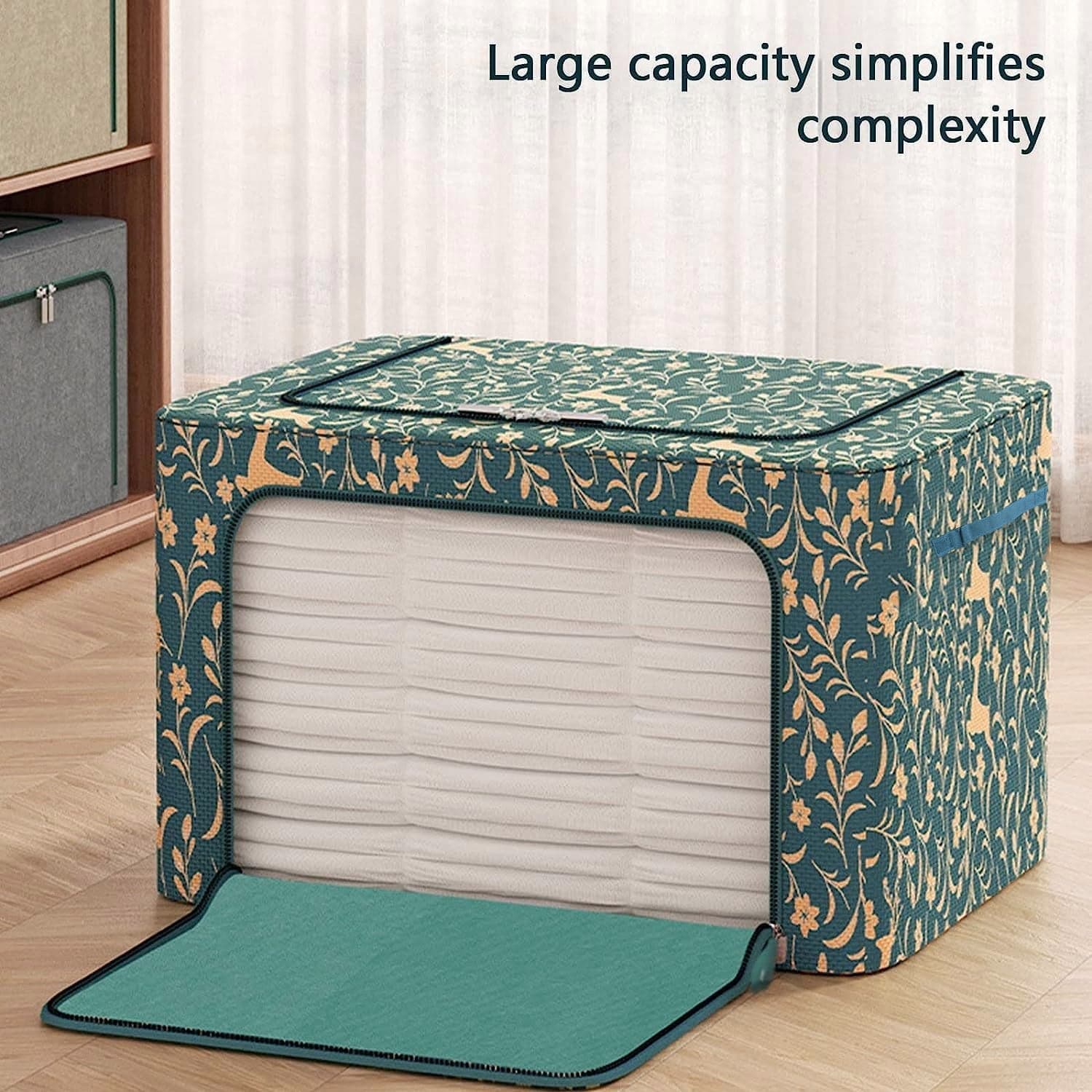 Zippered Closet Storage Box with Lid, With Window (50—40 Cm / 1 Pc) thumbnail 3