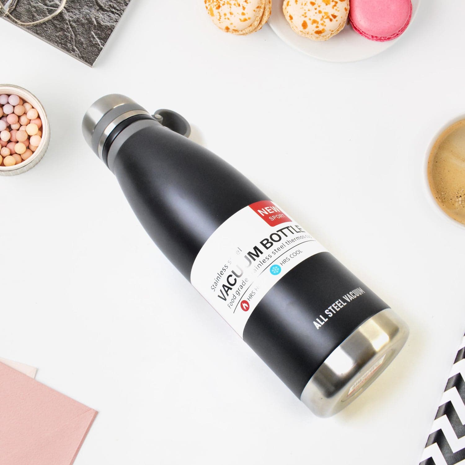 Stainless Steel Vaccum Insulation Water Bottle (1000ml Approx / Mix Design) thumbnail 3