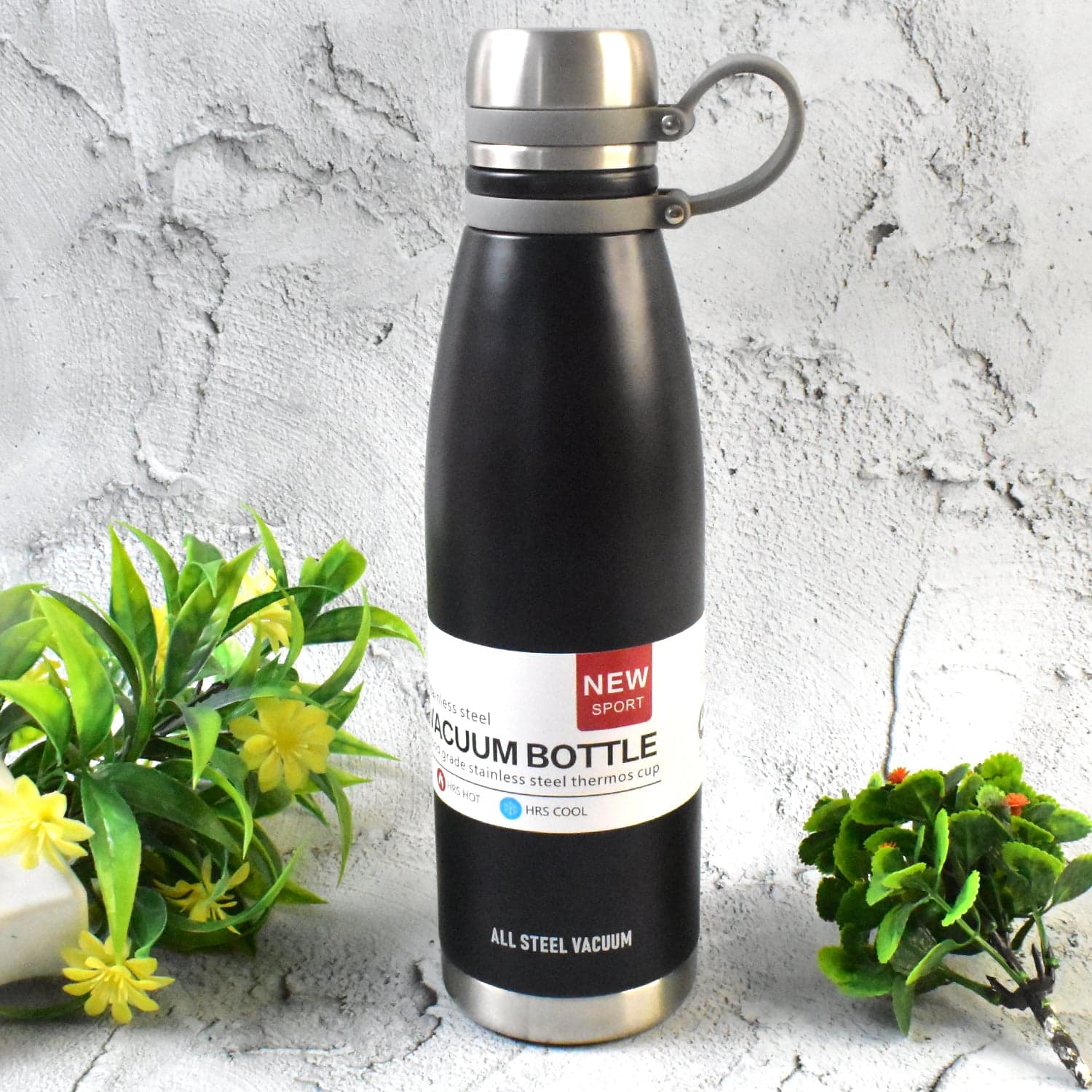 Stainless Steel Vaccum Insulation Water Bottle (1000ml Approx / Mix Design) thumbnail 4