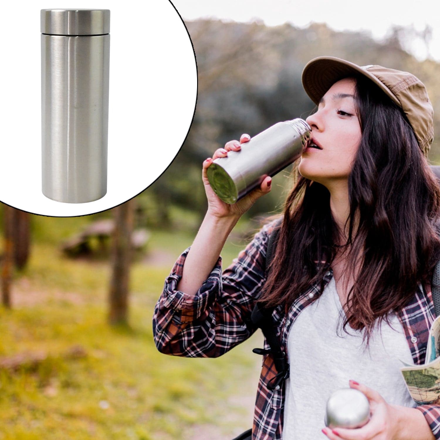 Double Walled Vacuum Insulated Water Bottle | (350 ml Approx) thumbnail 6