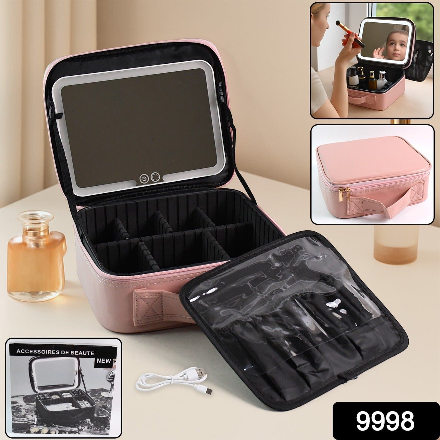 Premium Led Light Makeup Organizer Box thumbnail 1