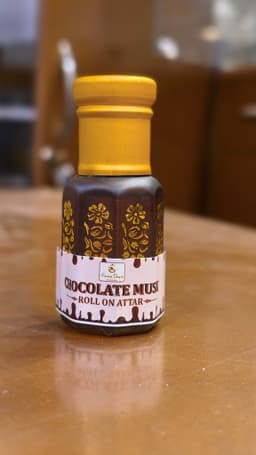Aroma Drops Roll On Attar Chocolate Musk  – Non Alcoholic Perfume Oil | Long-Lasting | Unisex | Oriental Floral Fragrance