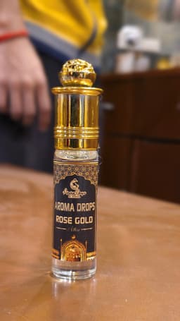 Aroma Drops Rose Gold  – Non Alcoholic Perfume Oil | Long-Lasting | Unisex | Oriental Floral Fragrance