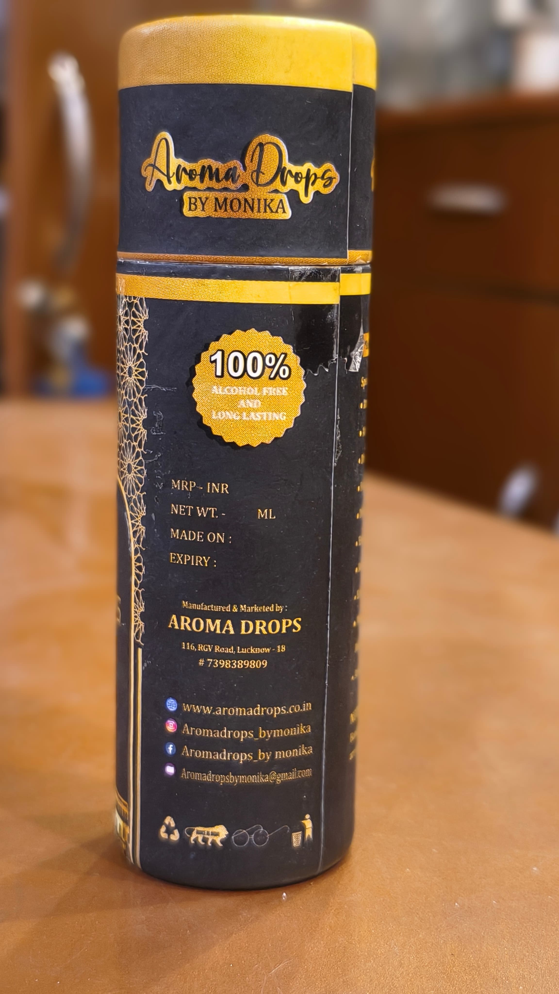 Aroma Drops Rose Gold  – Non Alcoholic Perfume Oil | Long-Lasting | Unisex | Oriental Floral Fragrance thumbnail 3
