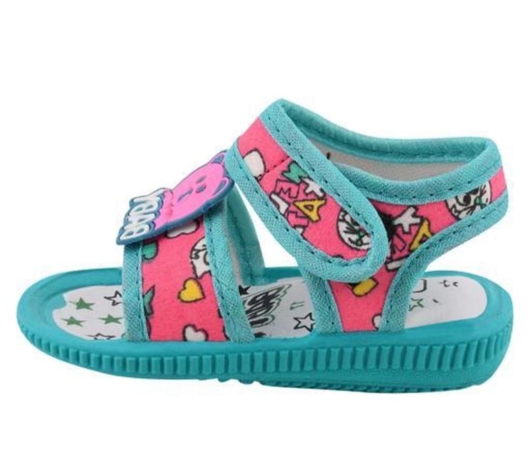 Toddler Cartoon Print Open-Toe Sandals with Hook-and-Loop Ankle Strap thumbnail 2