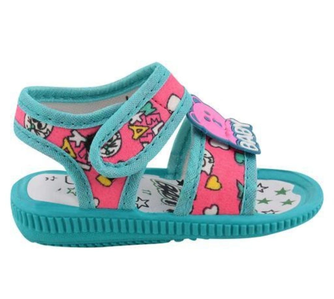 Toddler Cartoon Print Open-Toe Sandals with Hook-and-Loop Ankle Strap thumbnail 3