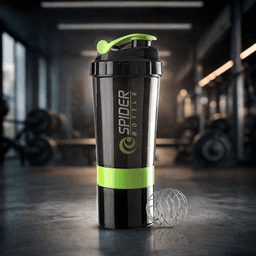 Spider Bottle Premium Protein Shaker – Leak-Proof Gym Bottle With Whisk Ball & Storage Compartment