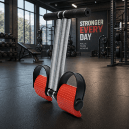 Adjustable Dual-Spring Ab Roller With Knee Pads – Heavy-Duty Core Strength Trainer