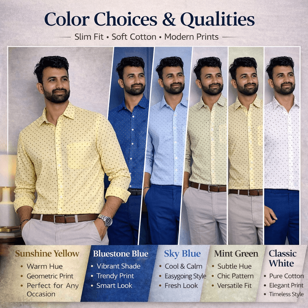Men’S Sunshine Printed Cotton Casual Shirts thumbnail 7