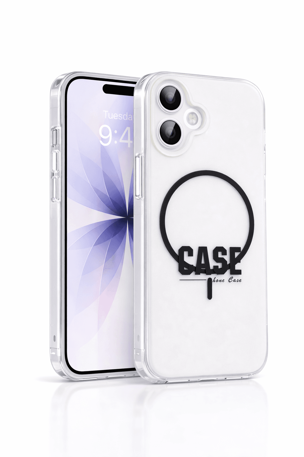 RSN Premium Clear MagSafe Case For IPhone 16 | Frosted Transparent Slim TPU Protective Cover thumbnail 2