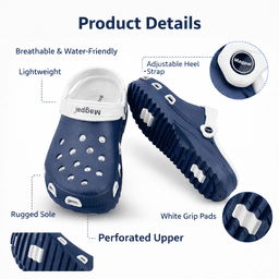 Unisex EVA Clogs With Adjustable Heel Strap – Lightweight Breathable Slip-On Comfort Footwear