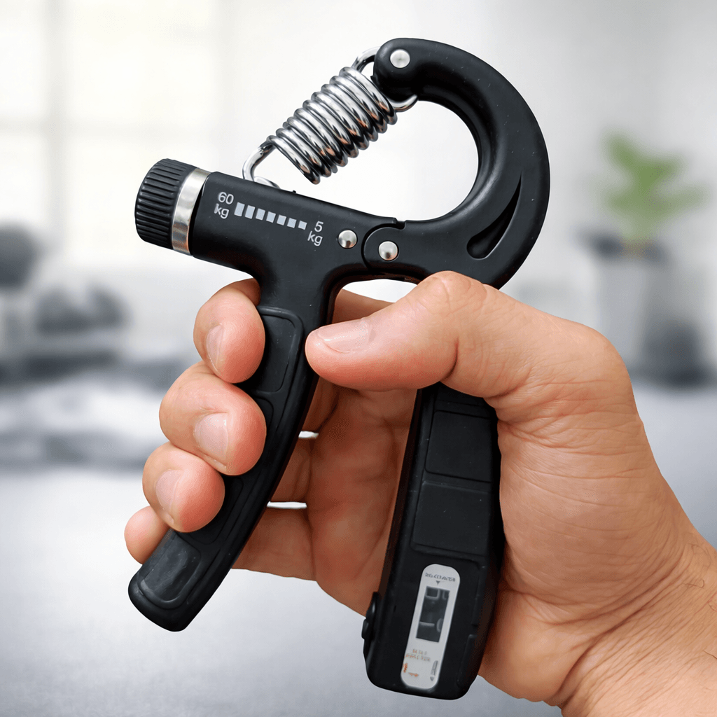 Adjustable Hand Grip Strengthener With Digital Counter (5kg–60kg) – Forearm & Finger Trainer For Fitness & Rehabilitation thumbnail 2