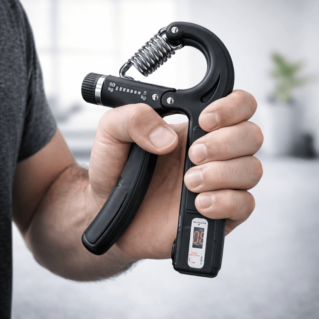 Adjustable Hand Grip Strengthener With Digital Counter (5kg–60kg) – Forearm & Finger Trainer For Fitness & Rehabilitation thumbnail 3