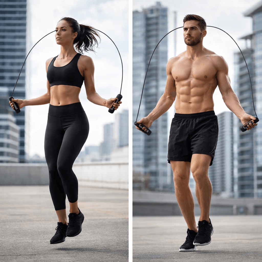 Weighted Speed Jump Rope With Anti-Slip Grip & Adjustable Steel Cable thumbnail 3