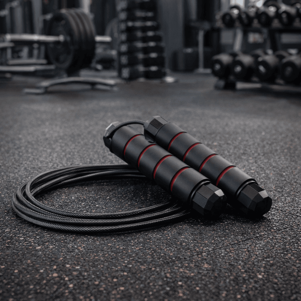 Weighted Speed Jump Rope With Anti-Slip Grip & Adjustable Steel Cable thumbnail 2