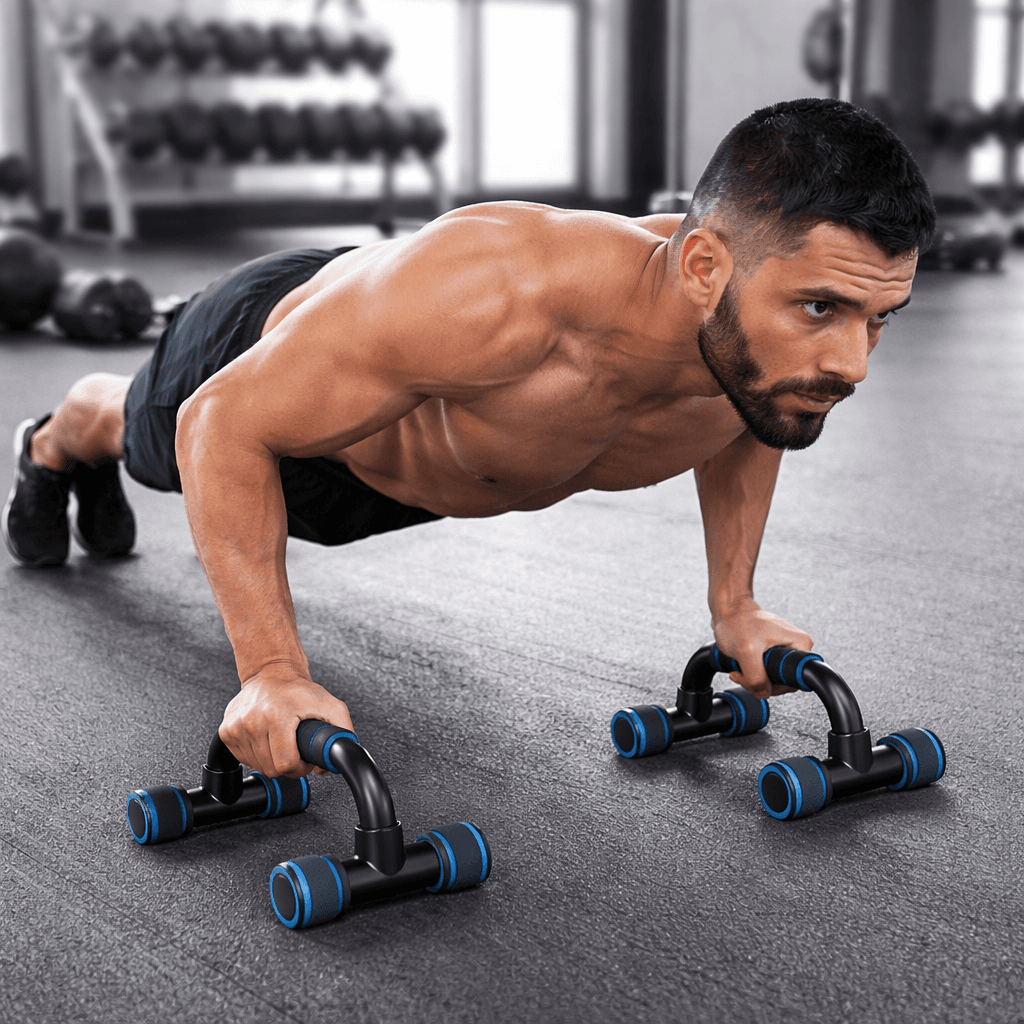 Push-Up Stands Bars – Non-Slip Ergonomic Push Up Handles For Chest, Arm & Core Strength Training thumbnail 2